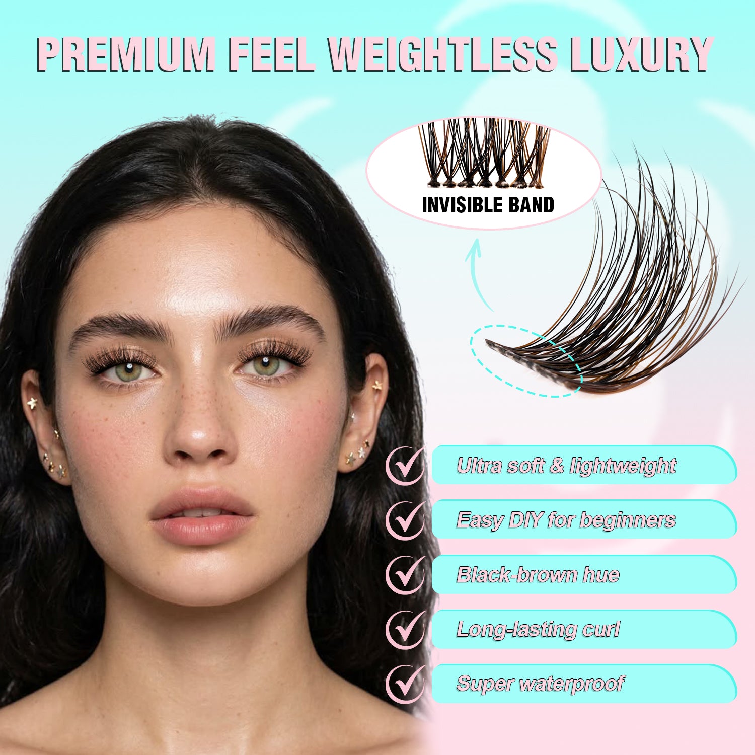 VEILL Black&Brown Lash Clusters