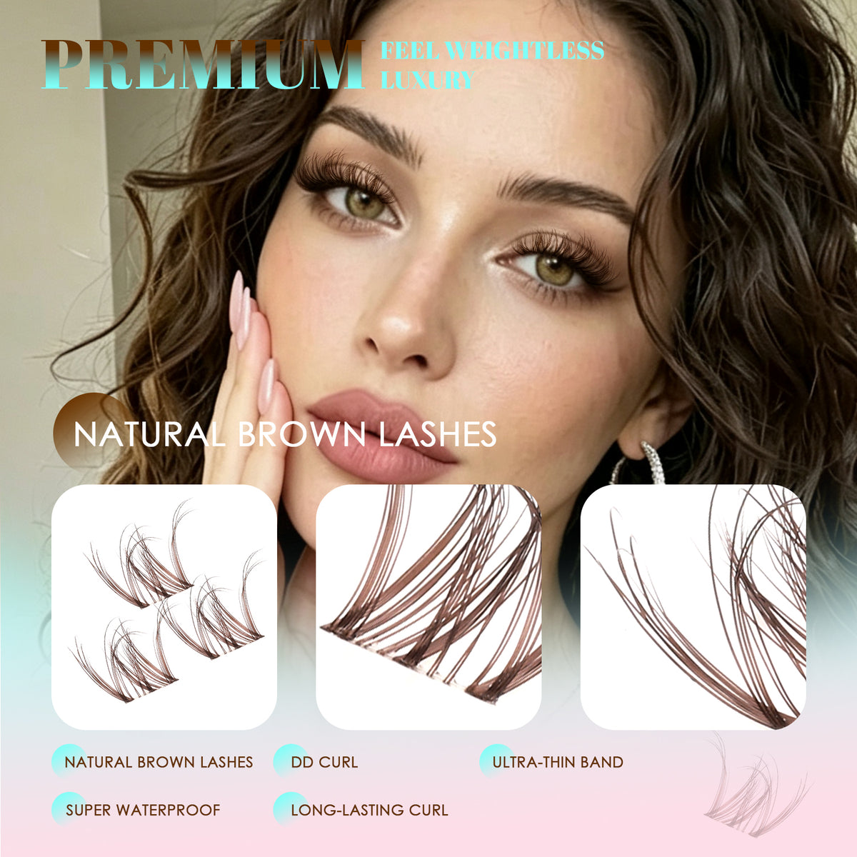 SPIDERA BROWN Lash Clusters