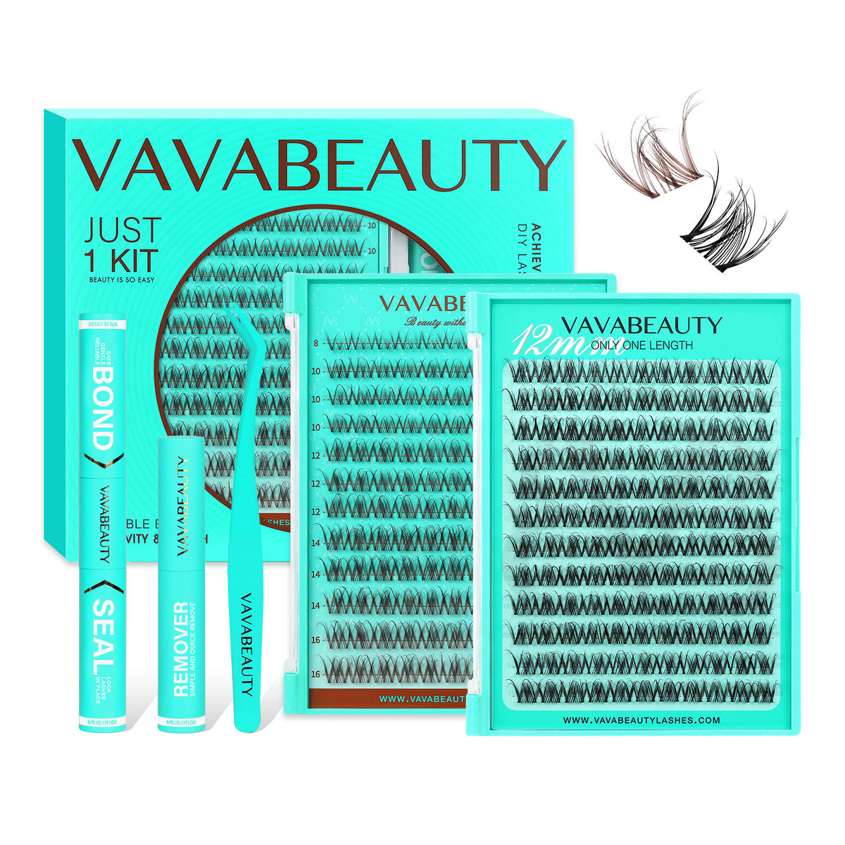 SPIDERA BROWN Lash Clusters