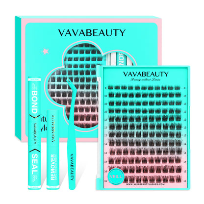 VEILL Black&amp;Brown Lash Clusters