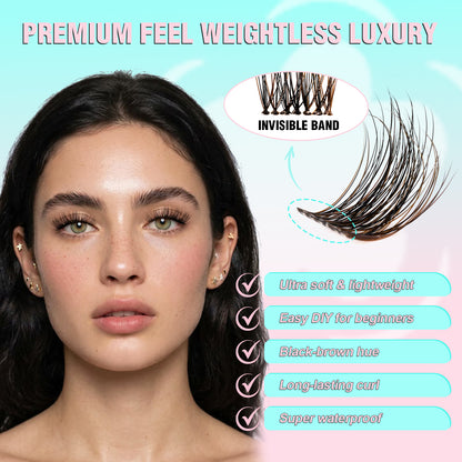 VEILL Black&amp;Brown Lash Clusters
