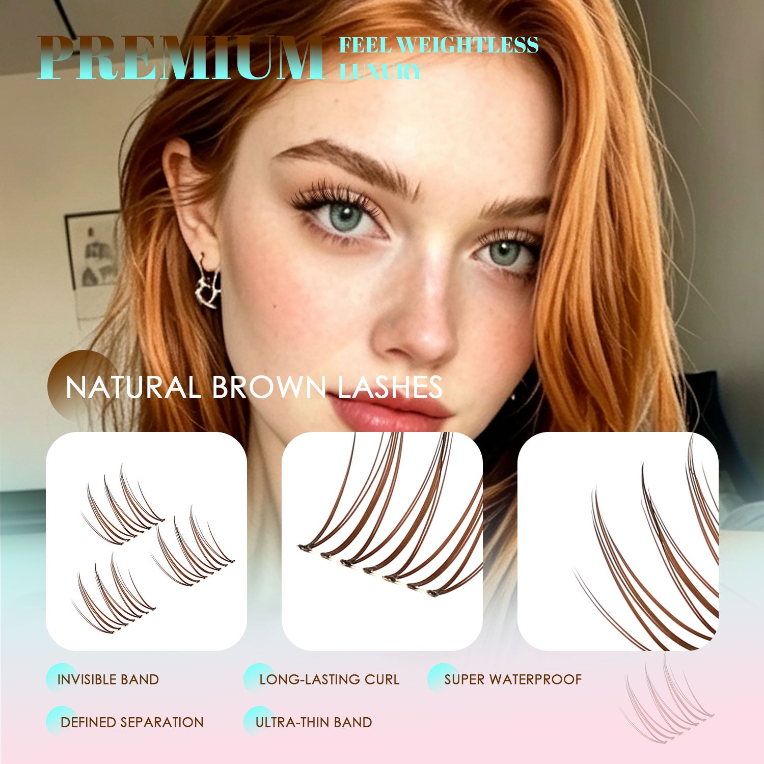 MASCARER BROWN Lash Clusters