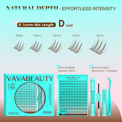 MASCARER BROWN Lash Clusters