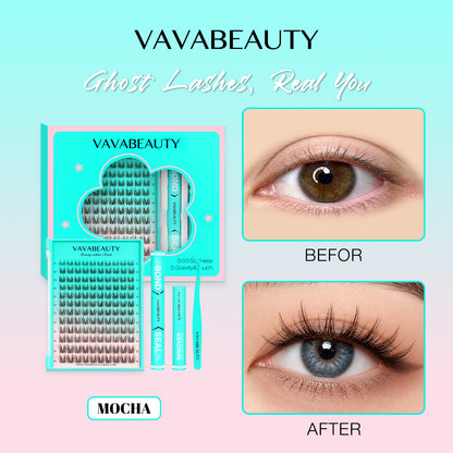 MOCHA Black&amp;Brown Lash Clusters