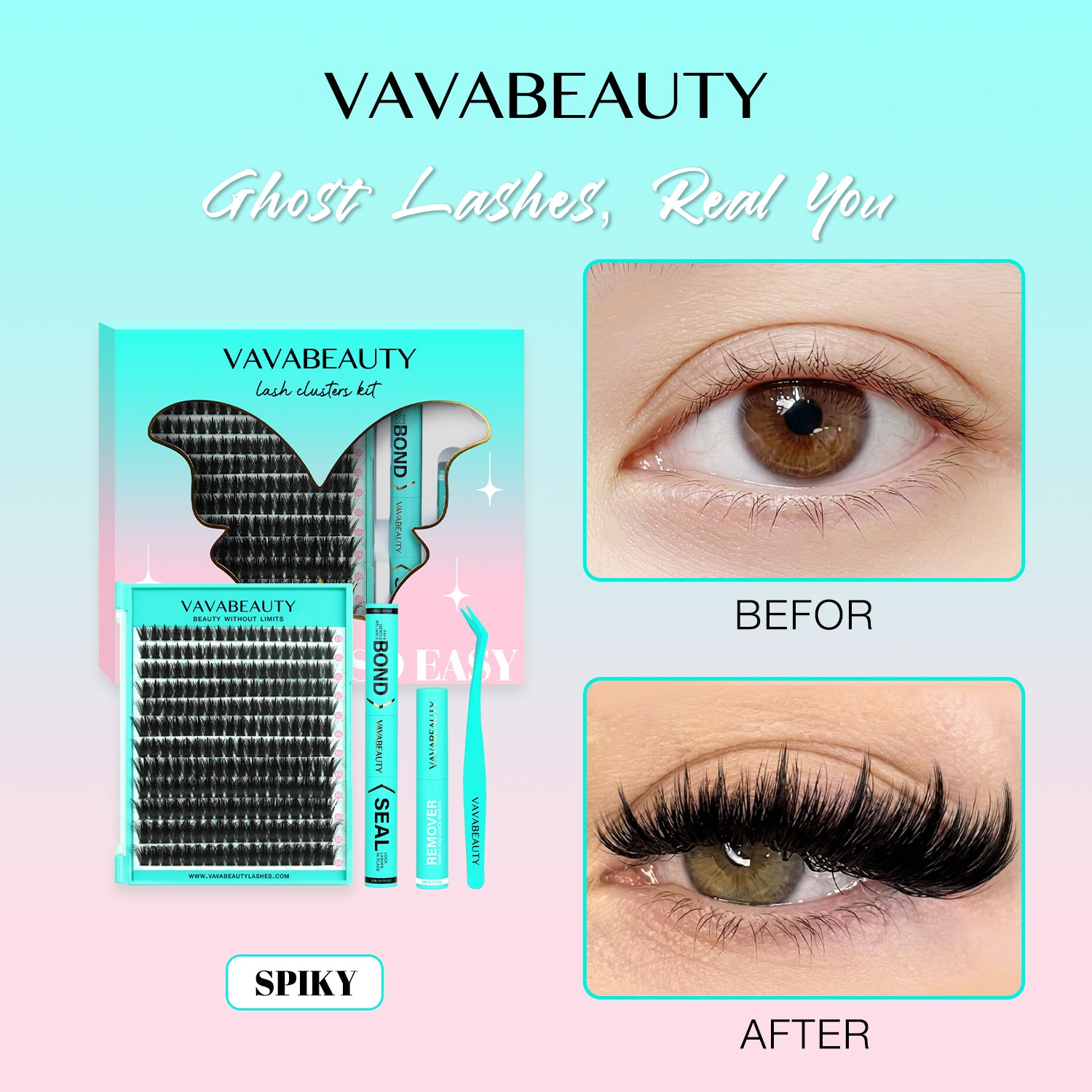 SPIKY Lash Clusters