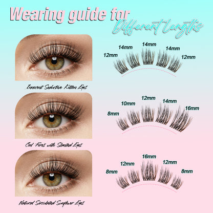 VEILL Black&amp;Brown Lash Clusters