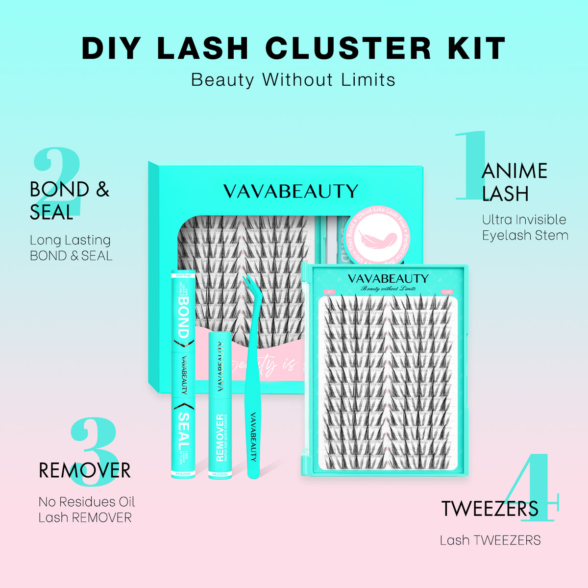ANIME Lash Clusters