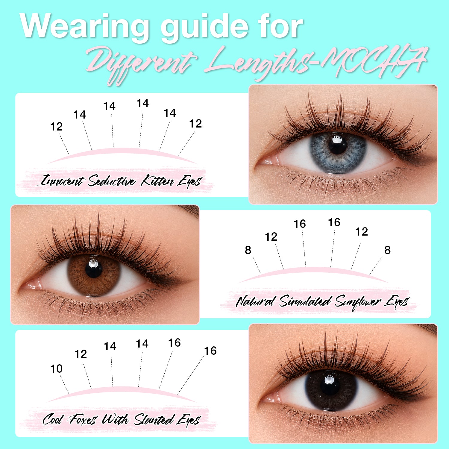 MOCHA Black&amp;Brown Lash Clusters