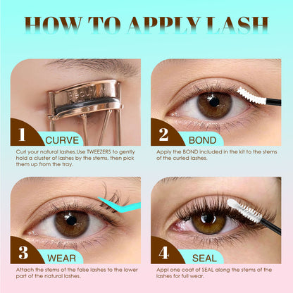 SPIDERA BROWN Lash Clusters