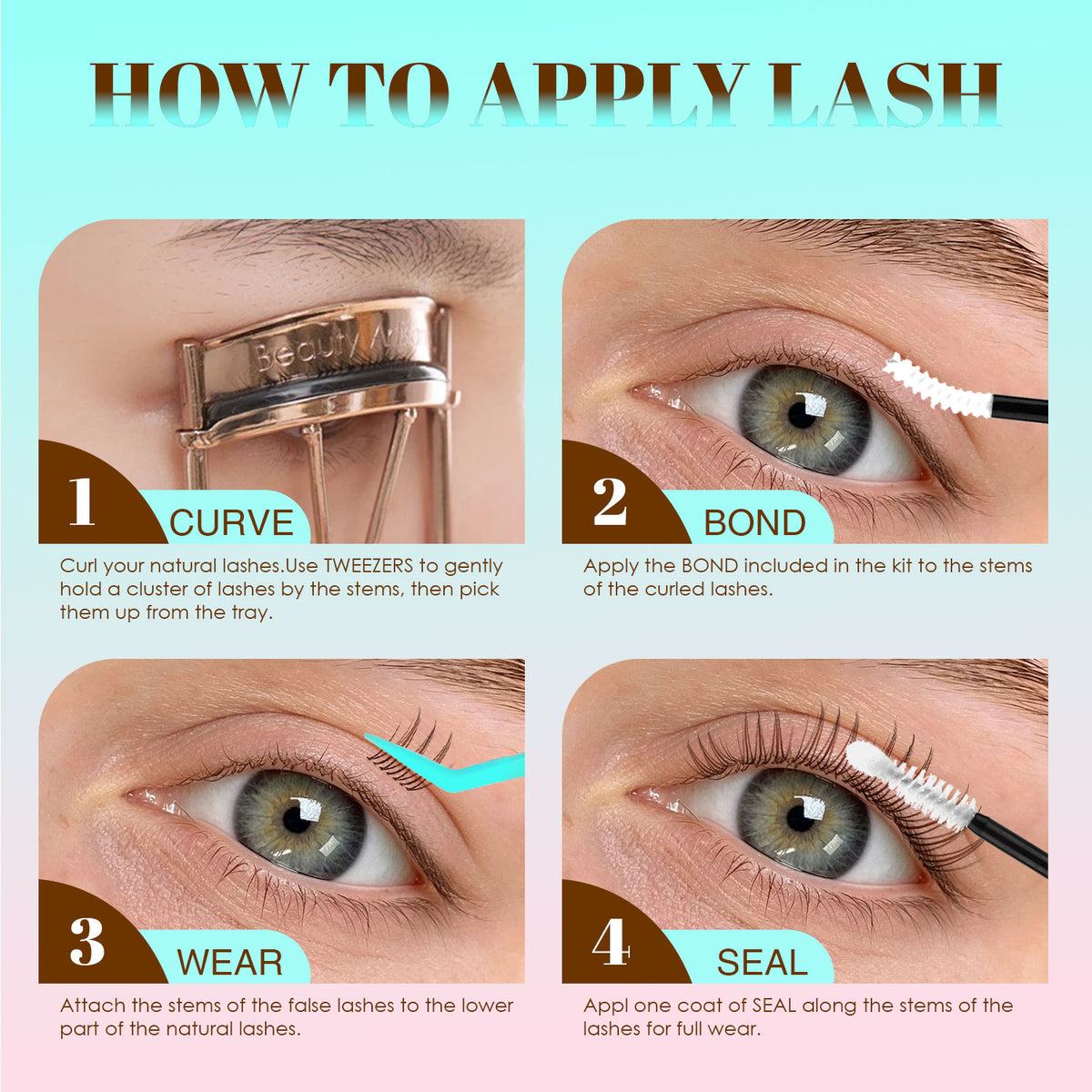 MASCARER BROWN Lash Clusters