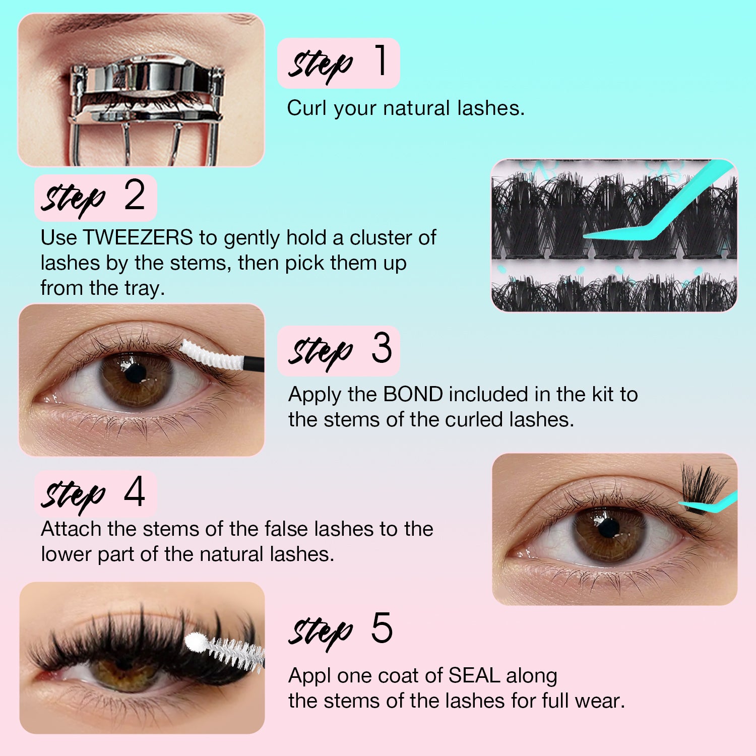 SPIKY Lash Clusters