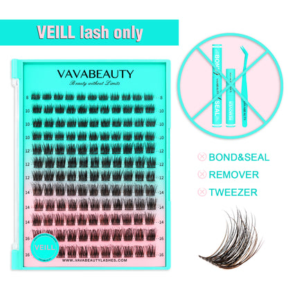 VEILL Black&amp;Brown Lash Clusters