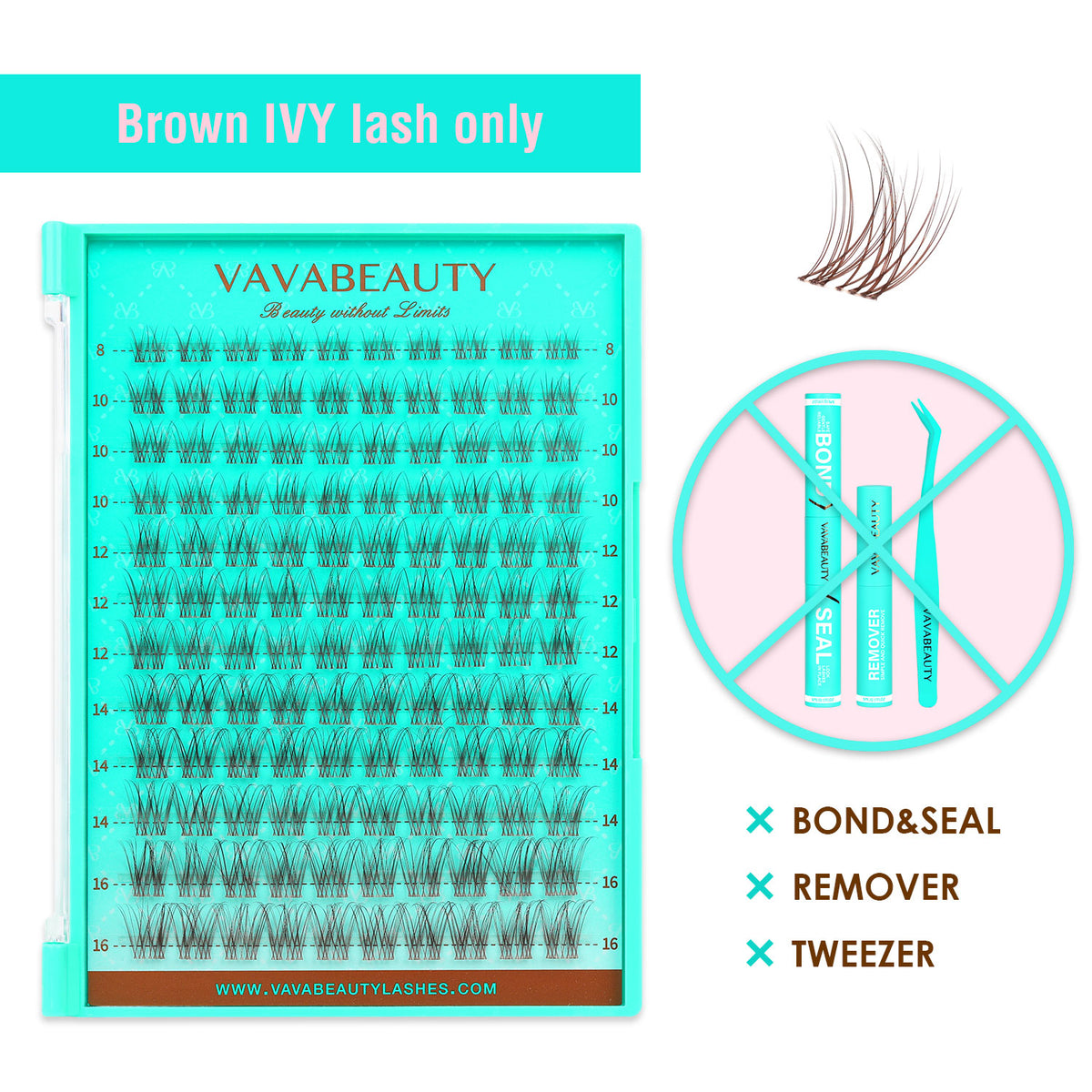 IVY BROWN Lash Clusters