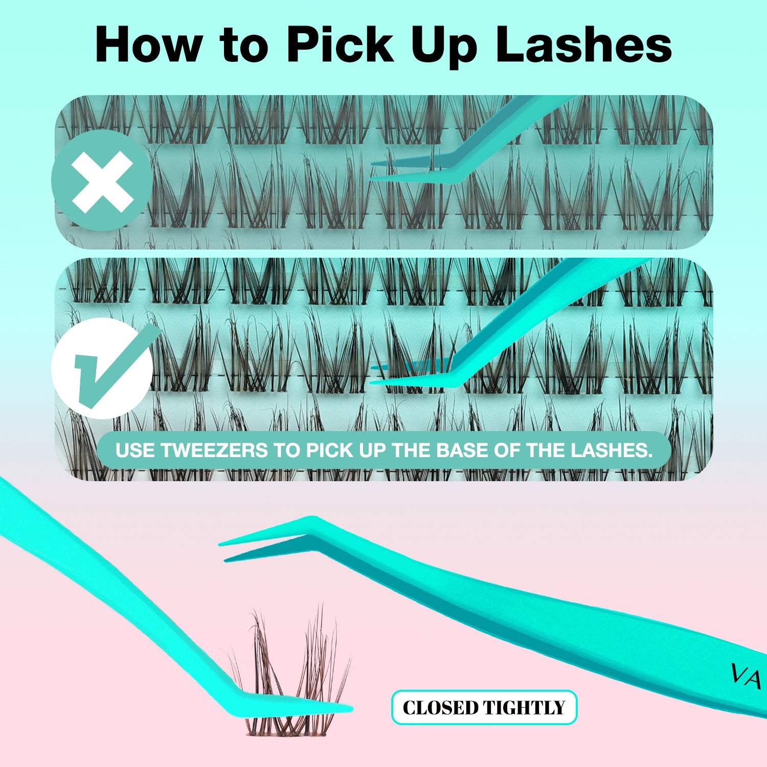 MOCHA Black&amp;Brown Lash Clusters