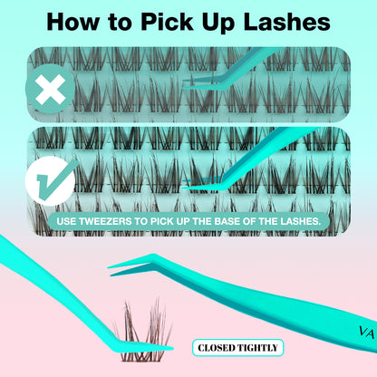 MOCHA Black&amp;Brown Lash Clusters